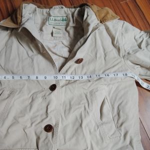 L.L. Bean White Utility Coat